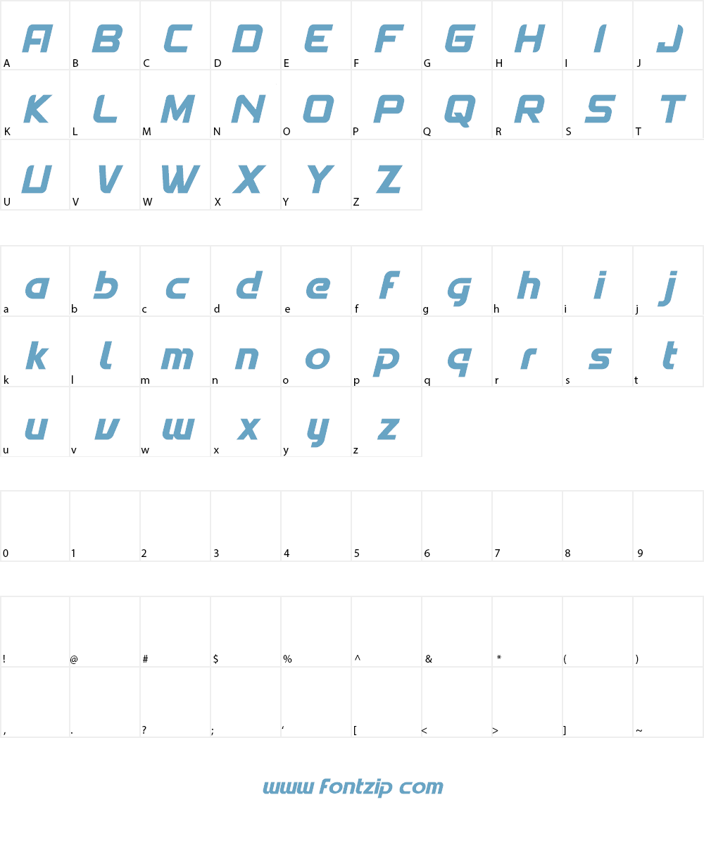 Spantaran Font Character